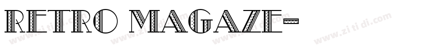 Retro Magaze字体转换